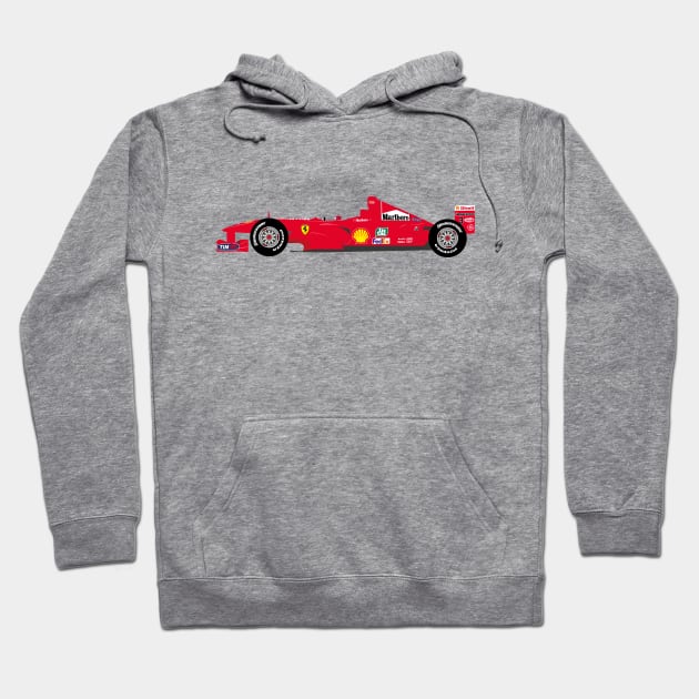 Ferrari F1-2000 Hoodie by s.elaaboudi@gmail.com